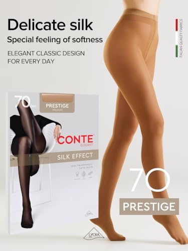 Image of Conte Classic Semi Opaque Silk Tights Prestige 70 Den