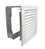 Produktart: Kaltluftgitter Kaltluftgitter KG 2323 W Weiss 230 x 230 mm Lüftungsgitter mit Einbaurahmen