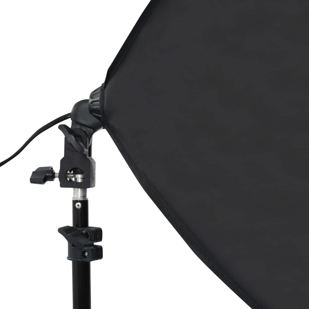 vidaXL Fotostudio Set Softbox Leuchte Studioleuchte Studiolampe Hintergrund Hintergrundsystem Studioset Stative Querstangen Tragetaschen