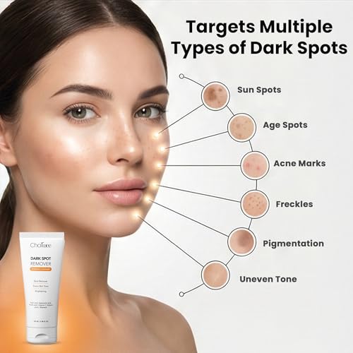 Image of Charwee Dark Spot Remover Face Wash Scrub Gel Cleanser - 100ml | With Kojic and Hyaluronic Acid | Soothing Aloe Vera | Removes Dark Sports and Helps Brighten Skin