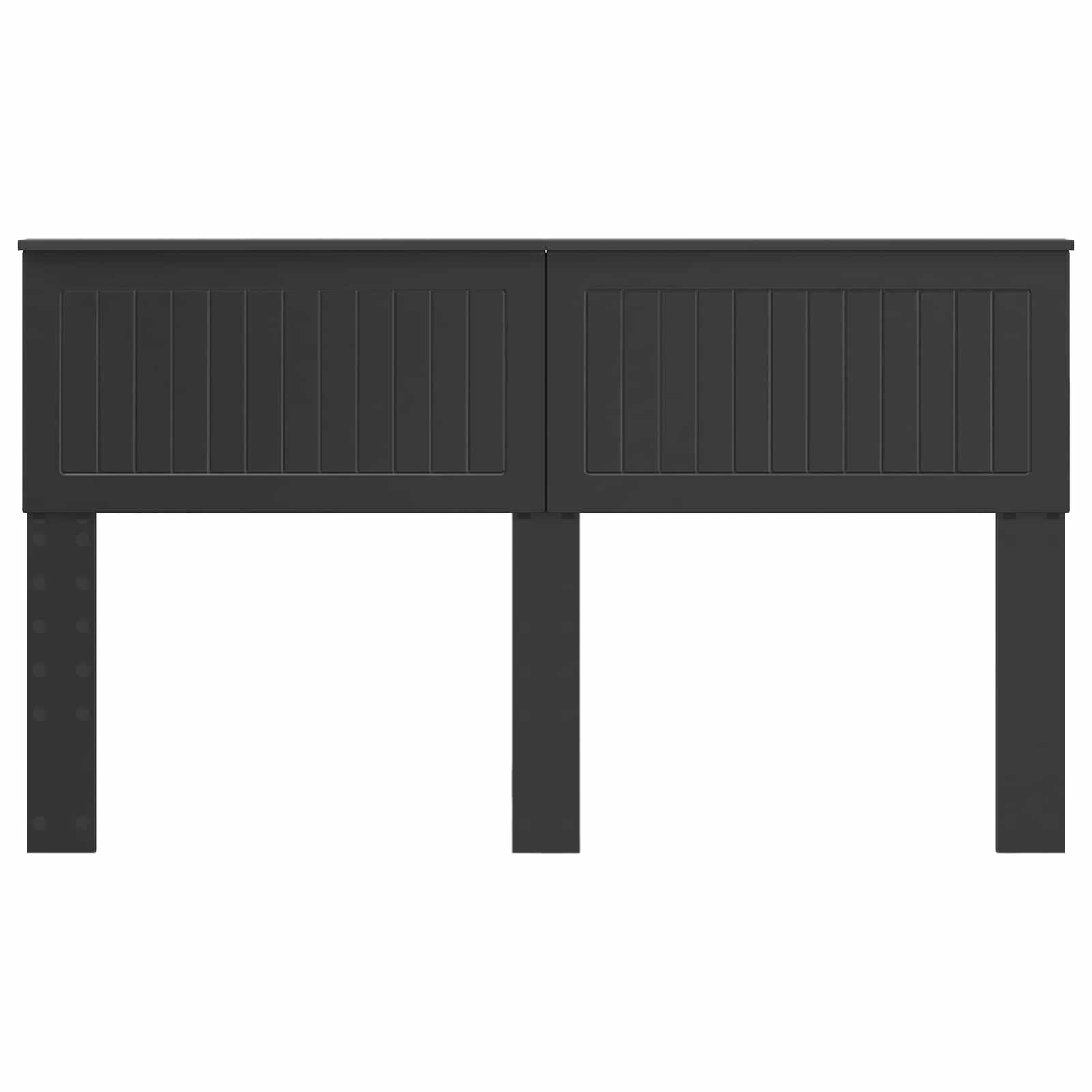 vidaXL Cabecero Roble Negro Madera de ingeniería