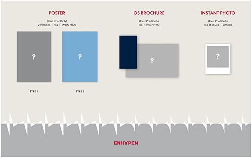 Miniatura 5 de COPAN ENHYPEN Álbum  Dimensión Respuesta (Ver.) 2 Álbumes + Póster de 2 rollos