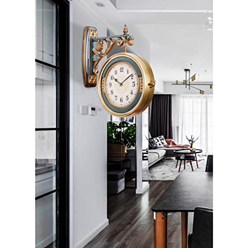 Horloge murale double face rotative pour régler les problèmes de visibilité