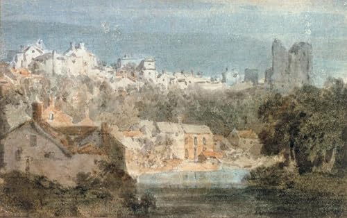 Pintura en lienzo para pared de salón SERENDIPITP del Castillo de Knaresborough de 60x90cm