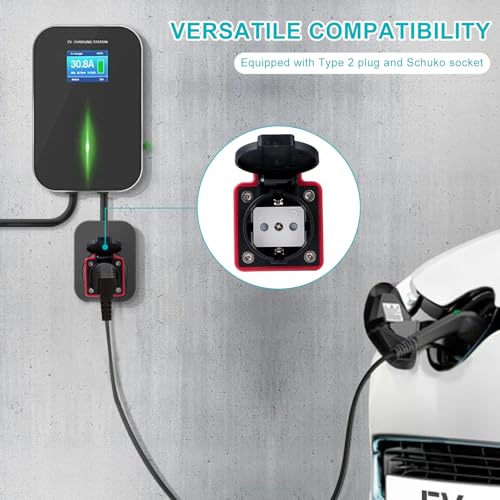 Adaptateur de station de charge Type 2 vers prise Schuko 16 A EV