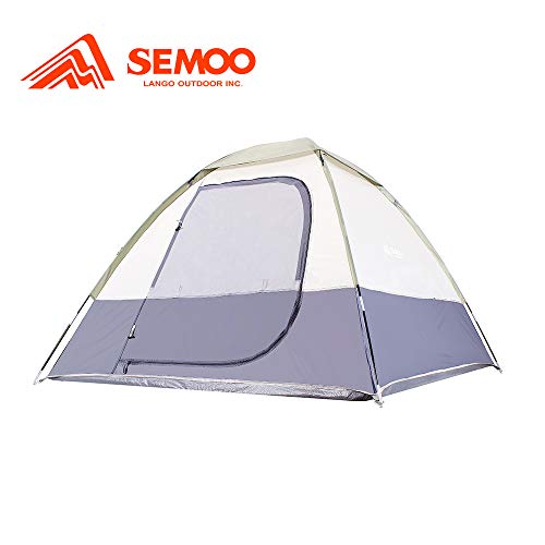 Semoo Tienda de Campaña Compacta para 2 Personas Puerta con Mosquitera y Capa Rainfly Ideal para Camping Mochilero Trekking, Fácil Instalación