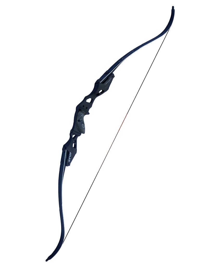 Farmington Archery Atlas CNC T6 AL Riser & Foam Core Carbon ILF Hunting Bow / Right Hand / 64 inch 40 Lbs, Black