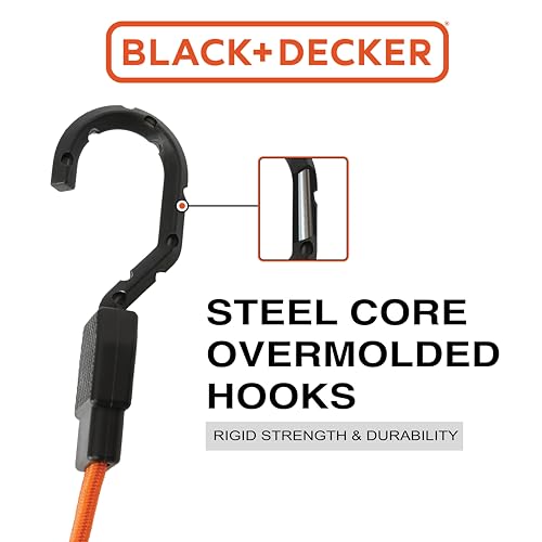 BLACK+DECKER 24" Flat Bungee Straps, 2-Pack - image 3