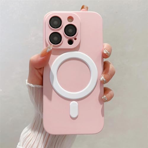 Coque iPhone 14 ultra fine rose givré idéale pour votre quotidien urbain