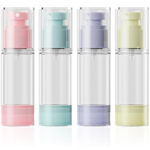 Contenitore multicolore: 4 colori di macaron (rosa, verde menta, viola, giallo) corrispondono a diversi usi (ad esempio, flacone rosa per il profumo, flacone verde per il tonico). È comodo separare i prodotti per la cura della pelle per il viaggio e l'uso quotidiano, trovare ciò di cui hai bisogno a colpo d'occhio e dire addio al caos di flaconi e barattoli.