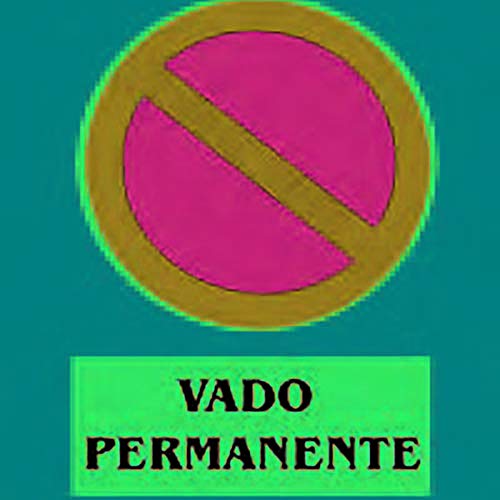 Cv - Señal Fija Pvc Vado Permanente Cv 40X30 Cm
