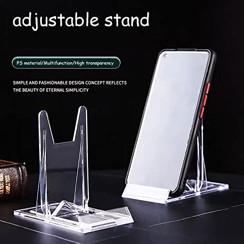 XSEXO Clear Plastic Display Stand - Adjustable Acrylic Easel for Plates Mobile Phones, Books, Photos - Multifunctional Holder (12 Pcs) - Image 3
