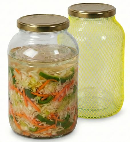 myFERMENTS - Set di 2 barattoli in vetro 4,25L con...