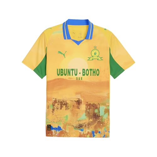 PUMA Mens X Kidsuper Mamelodi Sundowns Crew Neck Jersey Replica Casual - Yellow - Size M