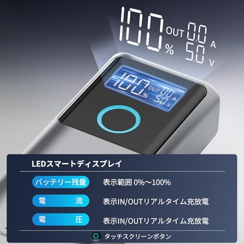 hansang モバイルバッテリー コンセント一体型 軽量 小型 GNK10 の商品画像 3