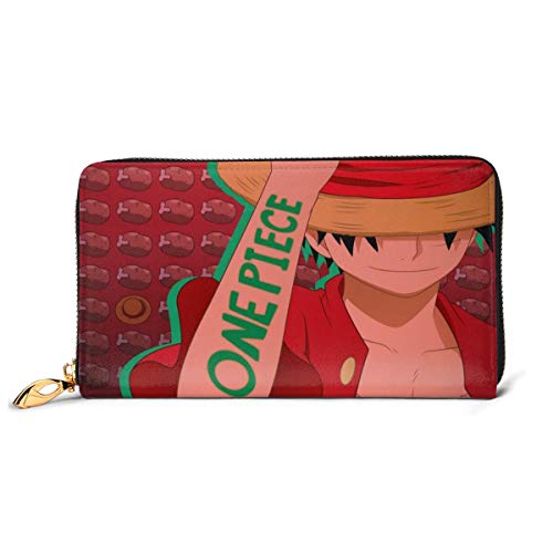 Preisvergleich Produktbild Einteilige Geldbörse aus echtem Leder mit Reißverschluss, lange Clutch, Münzfach, Kartenpaket für Damen und Herren