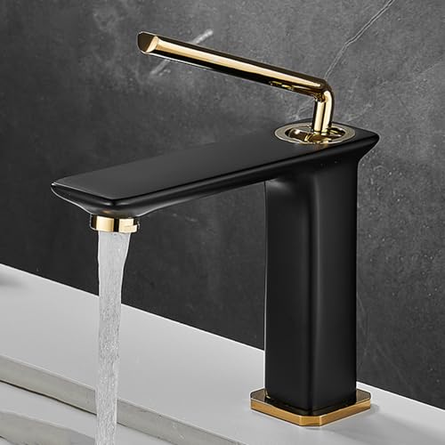 Robinet de lavabo monotrou haut pour vasque de salle de bains design et épurée