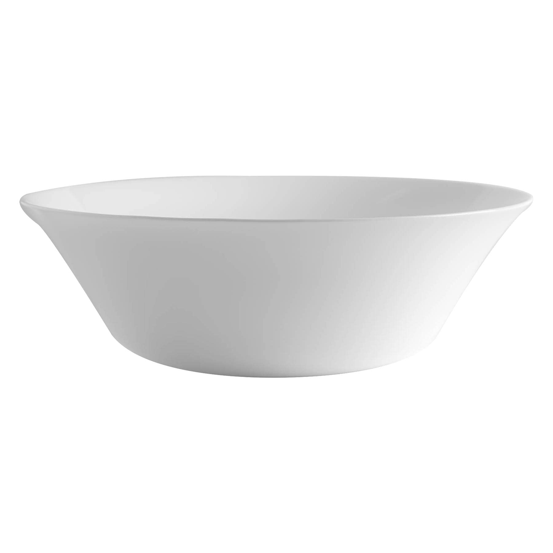 B&Q -  White Moon Glass Serving Bowl27Cm