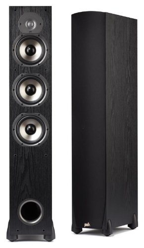 Polk Audio Monitor-65T Three-Way Floorstanding Speaker (Black, Single)