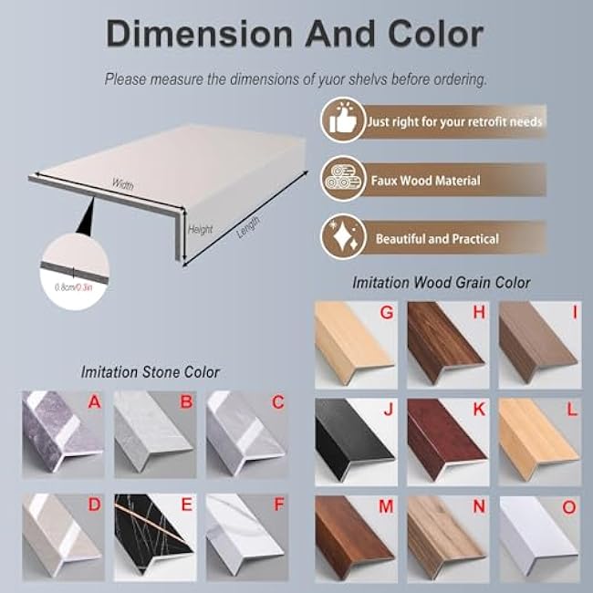 Customizable Wood Grain Shelf Covers, Cuttable PVC Wire Rack Covers for Closet, Kitchen, Imitation Wood Grain Shelfing Cover£¬No Installation Required(5 pack,LxWxH-50inx16inx3in)