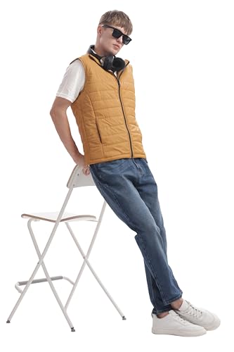 Image of Men's Sleeveless jacket solid | Regular Fit Jacket | stylish trending winter wear | Sleeveless Sports Gym Zipper Jacket
