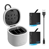 【MÁS PROTECCIÓN】 Diseñado con una tapa protectora con cerradura, el ALLIN BOX cerrado cuenta con IP54 a prueba de agua, sus baterías y tarjetas SD se almacenarán de forma segura y estable sin problemas. Mantiene las gotas de agua, el polvo y los desechos fuera de sus baterías y tarjetas SD mientras está almacenado o en tránsito