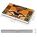 VstaDank African Woman Business Card Holder Fashion Metal Business Card Case Professional Credit Card Protector Aluminum Alloy Flip Cover Slim Name Card Case Holder for Men Women
