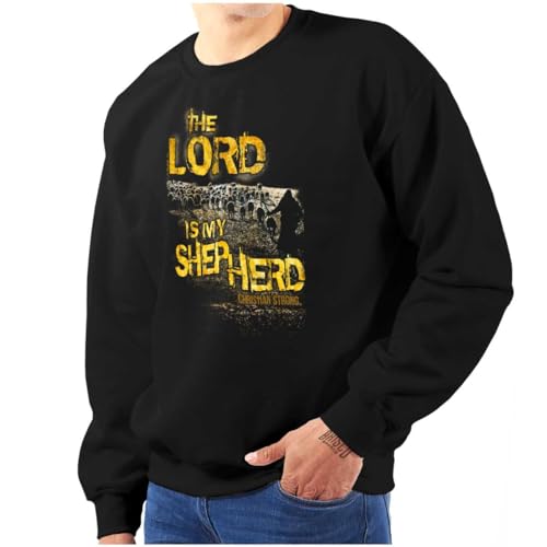 The Lord Is My Shepard Christian Men's Crewneck Sweatshirt