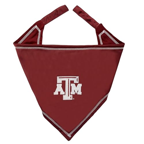 Pets First NCAA Texas A&M Aggies TIE Bandana, Size Large/X-Large. Dog Bandana Scarf Bib for Pet Cat Dog. The Ultimate Game-Day, Party Bandana