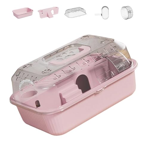 Cage à hamster pour sorties et voyages avec structure double couche