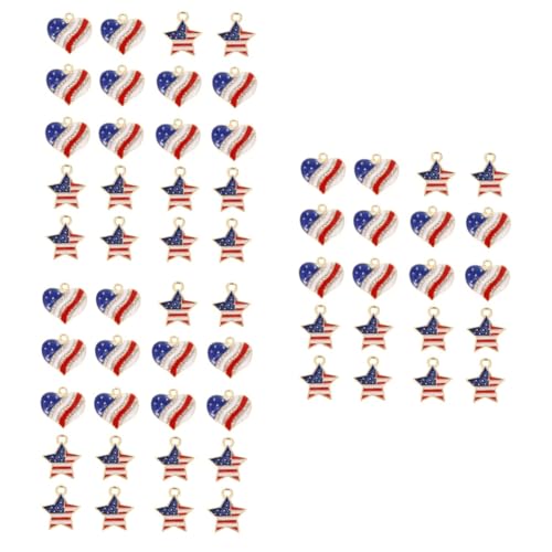 Pendentifs cœur drapeau américain pour vos soirées barbecue et buffet d'été