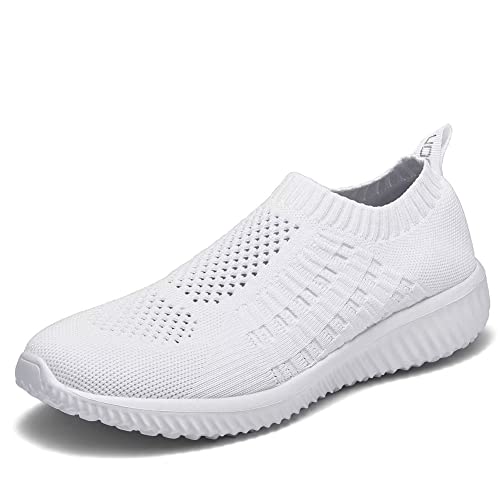 konhill Womens Slip-On Walking Shoes