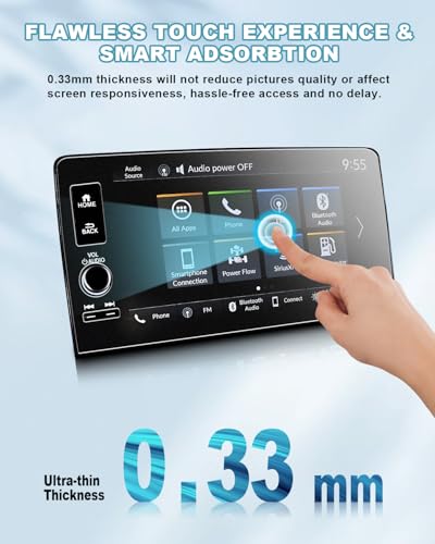 Image of CDEFG (Upgraded CRV Anti-Glare Matte Screen Protector for 2023 2024 2025 2026 Honda CR-V (EX-L /Sport-L /Sport Touring) Accessories 9-inch Touchscreen, Tempered Glass Anti-Fingerprint 9H Hardness