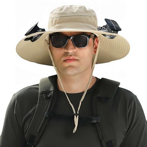 Casquette solaire ventilée à large bord avec protection UV intégrée homme femme