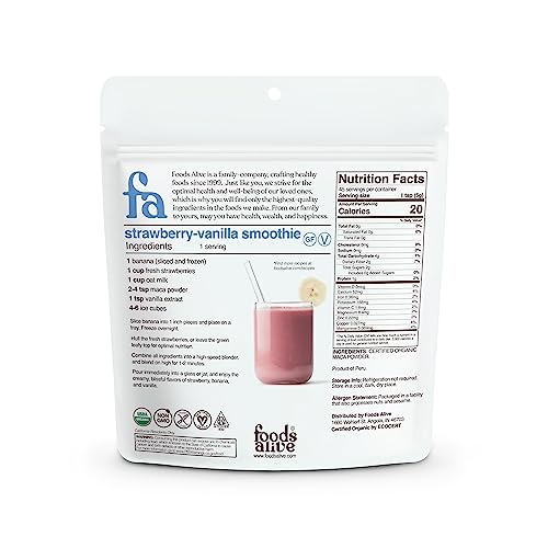 Foods Alive | Organic Maca Root Powder | 8 Oz Yellow Maca #TOP1