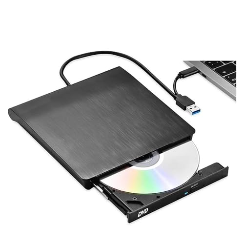 USB 2.0 外付け DVD リーダー USB-A CD プレーヤー バーナー レコーダー 光学ディスクドライブ PC ノートパソコン ノートブックコンピュータ用 軽量 薄型