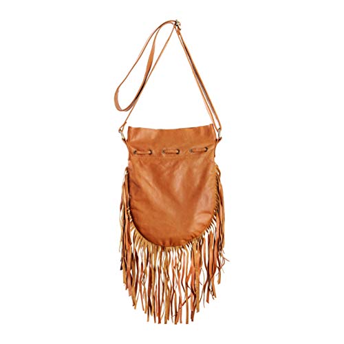 Boho Bag Round S | Real Leather | Fringe Purse | Bohemian Bags4