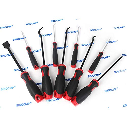 Sinocmp Scraper Hook And Pick Set & O Ring Seal Kit, Multi Assortment O Ring Set And O Ring Pick And, O Ring Tool For Car Vehicle Auto Repair, Household, Hydraulic, Industrial And Pneumatic #TOP2