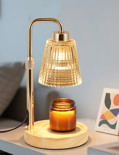 Candle Warmer Lamp with Timer Dimmable, Birthday Gifts for Women Mom, House Warming Gifts New Home Decor, Wax Melt Warmer for Jar Candles