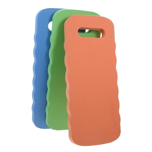 Levemolo Lot De 3 Coussins De Jardinage Confortables en Mousse Eva 40x18x2 Cm, Tapis d'exercice Souple pour Genoux, Adapté pour Jardinage, Plomberie Et Entretien Ménager