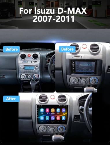 Autoradio para Isuzu D-MAX DMAX 2007-2011 pantalla táctil 2G 32G WiFi Carplay y Android Auto 2