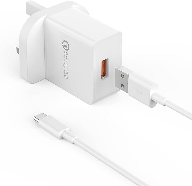 BENSN for Samsung Phone Charger for Galaxy A13 A53 5G A52S A33 A12 A9 S10 S9 S8 Note 10 Note 9 Fast Charge, UK Plug and 1.5M Type C Cable