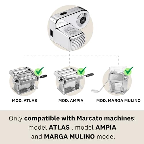 Marcato Pasta Machine Motor, Electric Motor for Atlas 150, Compatible with Other Marcato Products, 100 W, Made in Italy. Model: Pastadrive