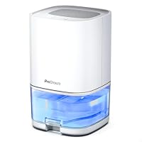 Pro Breeze Deumidificatore Piccolo 1000ml con timer di 4H e luce LED a 6 colori. Compatto, leggero e portatile contro umidità e muffa. Spegnimento automatico - Camera da letto, bagno, ufficio, garage