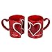 Imagen de BLUECHOLON Taza doble corazón Cerámica