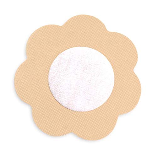 Braza Petal Top Disposable Nipple Covers - 5 Pair,Beige,2.5 In Dia #TOP1