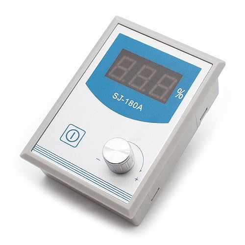 SJ-180A Magnetic Powder Tension Controller, Micro Digital Display Manual 24V Brake Clutch High Precision Tension Meter