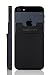 Sinjimoru Sinji Pouch B3 Adhesive accessory pocket for all iPhone, Samsung & Android smart phones (Black B3)