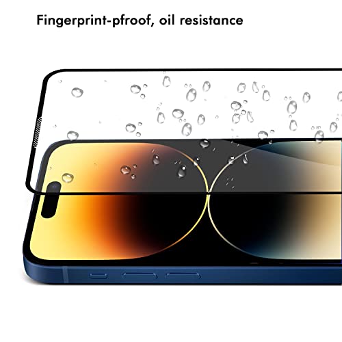 Image of GRIPP Dust-Proof 3D Japanese Tempered Glass Screen Protector for iPhone 14 Plus, iPhone 13 Pro Max (6.7 inch), Speaker Dust Guard, 3D Curved Edges, Scratch-Resistant, 9H Hardness, Bubble Free