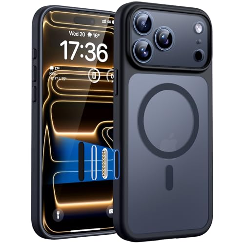 TOCOL Cover Magnetica per iPhone 17 Pro 6,3 Pollic, Con Pulsanti Controllo della Fotocamera, Compatibile con MagSafe, Anello Magnetico Incorporato, Protezione Fotocamera Integrata, Pulsante